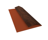 Планка финишная БХ new 0,45 Print Premium Cherry Wood Dark FTC (2м) Центр Кровли