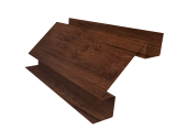 Планка угла внутреннего сложного БХ new 0,45 Print-Double Premium Cherry Wood Fresh (3м) Центр Кровли