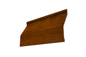 Ламель забора жалюзи Milan Slim 0,45 Print-Double Premium с пленкой Golden Wood Intense F Центр Кровли