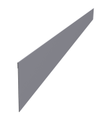 Ламель забора жалюзи Palermo стартовая/финишная для калиток и ворот 0,45 Drap TX RAL 7004 сигнальный серый Центр Кровли