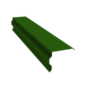 Планка торцевая фигурная 90х110 0,45 PE с пленкой RAL 6002 лиственно-зеленый (3м) Центр Кровли