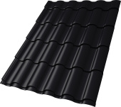 Профиль волновой "Кредо" ("Kredo") 0,45 Drap ТХ двухсторонний RAL 9005 черный Центр Кровли