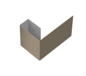 Финишный профиль фибросайдинга 0,5 Satin с пленкой RAL 9006 бело-алюминиевый (2м) Центр Кровли