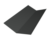 Планка ендовы нижней 300х300 0,5 Velur X RAL 7016 антрацитово-серый (2м) Центр Кровли