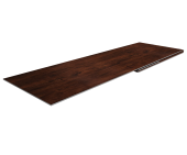 Планка финишная 48х25 0,45 Print Elite Cherry Wood TwinColor (3м) Центр Кровли