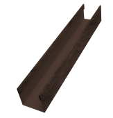 Стойка жалюзи Milan Slim 0,45 Print Elite Antique Wood TwinColor (2,5м) Центр Кровли