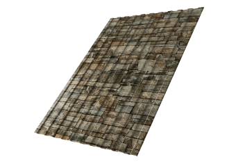картинка Профнастил С8A v01 0,45 Print Elite с пленкой Fine Stone TwinColor Центр Кровли