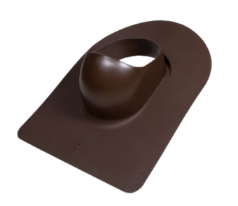 картинка Элемент проходной Gervent для битумной кровли и гибкой черепицы под монтаж коричневый Центр Кровли