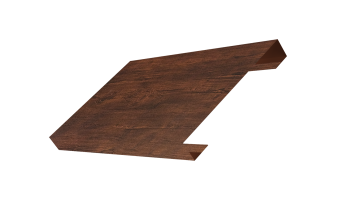 картинка Ламель лицевая 150 забора жалюзи Texas 0,45 Print Premium с пленкой Cherry Wood Dark FTC Центр Кровли