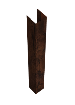 картинка Стойка жалюзи Texas 0,45 Print Elite Cherry Wood TwinColor (3м) Центр Кровли