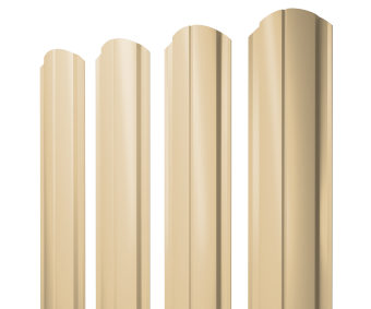 фото Штакетник Полукруглый Slim фигурный 0,45 PE RAL 1014 слоновая кость Центр Кровли картинка Штакетник Полукруглый Slim фигурный 0,45 PE RAL 1014 слоновая кость Центр Кровли