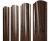 Штакетник Круглый фигурный 0,45 Print-Double Premium Antique Wood Центр Кровли