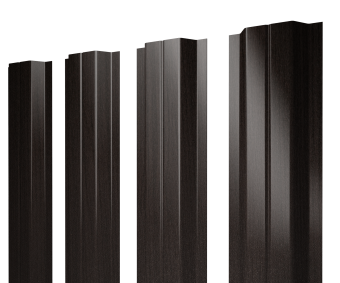 фото Штакетник П-образный A с прямым резом 0,45 Print Elite Coffee Wood TwinColor Центр Кровли картинка Штакетник П-образный A с прямым резом 0,45 Print Elite Coffee Wood TwinColor Центр Кровли