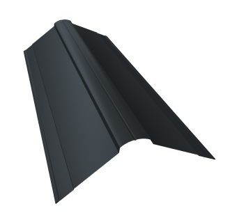 картинка Планка конька фигурного 150x150 0,45 Drap RAL 7016 антрацитово-серый (3м) Центр Кровли
