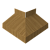 Угол отлива внешний 70 0,45 Print Elite с пленкой Honey Wood TwinColor Центр Кровли