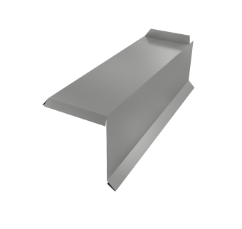 фото Планка торцевая сегментная 20мм Правая 0,45 PE с пленкой RAL 9006 бело-алюминиевый Центр Кровли картинка Планка торцевая сегментная 20мм Правая 0,45 PE с пленкой RAL 9006 бело-алюминиевый Центр Кровли