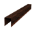 Планка опорная составная внутренняя для забора жалюзи Palermo 0,45 Print Elite Cherry Wood TwinColor (3м) Центр Кровли