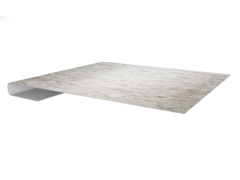 картинка Планка завершающая 0,45 Print Elite Snow Wood TwinColor (2м) Центр Кровли