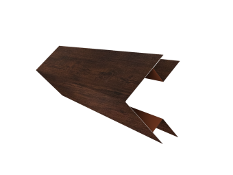 картинка Планка угла внешнего сложного БХ new 0,45 Print Premium Cherry Wood Dark FTC (2м) Центр Кровли