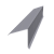 Планка конька односкатной кровли 160x160 0,45 PE lite с пленкой RAL 7004 сигнальный серый (3м) Центр Кровли