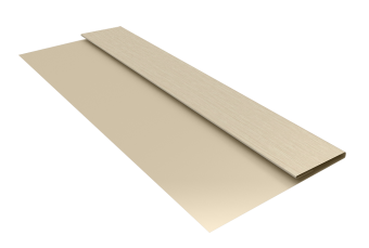 картинка Планка стартовая БХ new 0,45 Print Elite Milky Wood TwinColor (3м) Центр Кровли