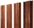Штакетник М-образный В с прямым резом 0,45 Print Premium Rowan Wood Intense FTC Центр Кровли