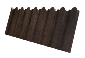 картинка Профнастил С20B фигурный 0,45 Print Elite Antique Wood TwinColor Центр Кровли