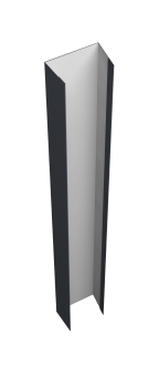 картинка Крепежная планка верхняя Texas 0,45 Drap ST lite RAL 7024 мокрый асфальт (2м) Центр Кровли