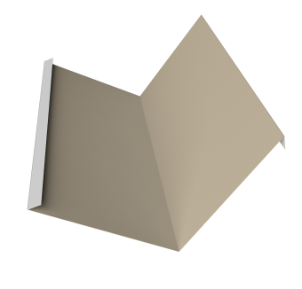 картинка Планка примыкания 115х115 Фартук S4 пристенный уголовой 0,45 PE с пленкой RAL 1015 светлая слоновая кость (2м) Центр Кровли