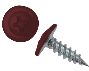 картинка Саморез ПШ 4,2х16 (1000шт) шлиц PH2 RAL 3011 Центр Кровли