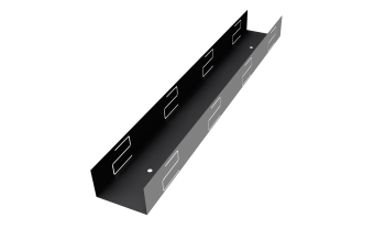 картинка Крепежный вкладыш универсальный жалюзи Milan 0,5 Satin RAL 9005 черный (2м) Центр Кровли