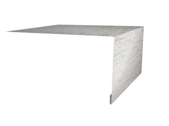 картинка Планка околооконная простая 250х50 0,45 Print Elite Snow Wood TwinColor (2м) Центр Кровли