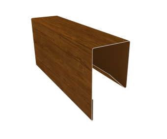 картинка Планка П-образная заборная 17 0,45 Print Elite Golden Wood TwinColor (2,5м) Центр Кровли