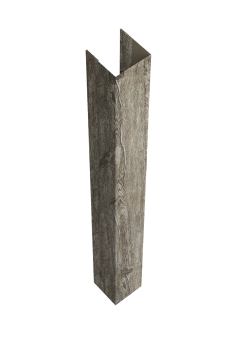 картинка Стойка жалюзи Texas для монтажа без крепежного вкладыша 0,45 Print Elite Nordic Wood TwinColor (3м) Центр Кровли