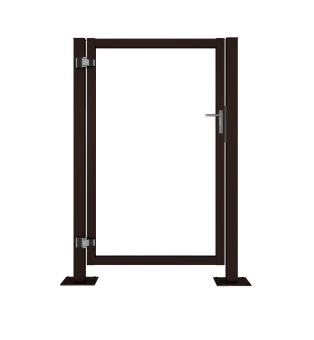 картинка Калитка Жалюзи Puma Lock 1,68х1 RAL 8017 без заполнения тип А Центр Кровли