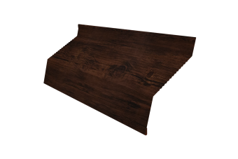 картинка Ламель забора жалюзи Milan new gofr 0,45 Print Elite с пленкой Cherry Wood TwinColor Центр Кровли