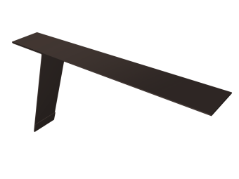 картинка Планка карнизная фальц Grand Line 130х80 0,5 Velur X RR 32 темно-коричневый (2м) Центр Кровли