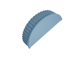 фото Заглушка торцевая 0,45 Drap TX RAL 5024 пастельно-синий Центр Кровли картинка Заглушка торцевая 0,45 Drap TX RAL 5024 пастельно-синий Центр Кровли