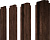 Штакетник П-образный B фигурный Grand Line 0,45 Print Premium Antique Wood TwinColor Центр Кровли