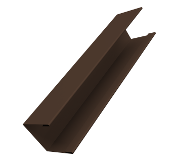 картинка Крышка жалюзи Milan Slim 0,45 PE-Double RAL 8017 шоколад (2,5м) Центр Кровли