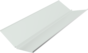 фото Планка ендовы нижней с компенсатором Grand Line 0,5 PE с пленкой RAL 9003 сигнальный белый (3м) Центр Кровли картинка Планка ендовы нижней с компенсатором Grand Line 0,5 PE с пленкой RAL 9003 сигнальный белый (3м) Центр Кровли