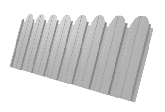 картинка Профнастил C10B фигурный 0,45 Drap TX RAL 7047 телегрей 4 Центр Кровли