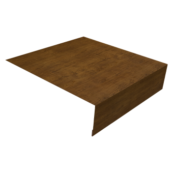 картинка Планка околооконная простая 200х50 0,45 Print Elite Golden Wood TwinColor (3м) Центр Кровли