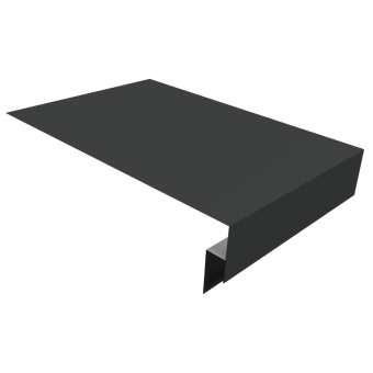 картинка Планка околооконная сложная 250х50х18 (j-фаска) 0,5 Satin Matt TX RAL 7016 антрацитово-серый (3м) Центр Кровли