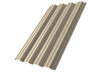 картинка Профнастил НС44R 0,5 Satin RAL 1015 светлая слоновая кость Центр Кровли