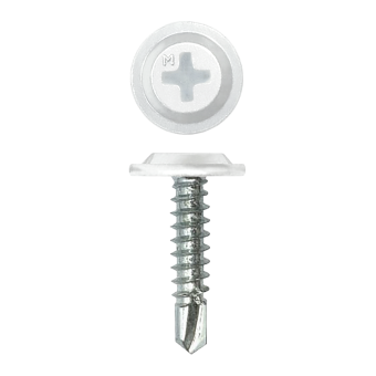 картинка Саморез ПШС Daxmer Pro 4,2х19 (1000 шт) шлиц PH2 RAL 9003 Центр Кровли