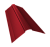 Планка конька фигурного 150x150 0,45 PE с пленкой RAL 3003 рубиново-красный (3м) Центр Кровли