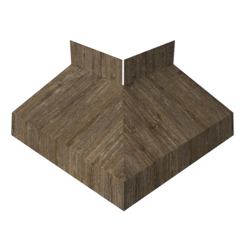 картинка Угол отлива внешний 70 0,45 Print Elite с пленкой Nordic Wood TwinColor Центр Кровли