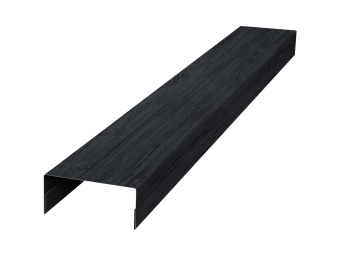 картинка Крышка 30х15 жалюзи Texas 0,45 Print Premium Grey Wood TwinColor (2м) Центр Кровли