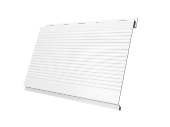 картинка Софит Вертикаль 0,2 Grand Line gofr 0,5 PE с пленкой RAL 9003 сигнальный белый Центр Кровли